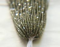 13/0 Hanks Charlotte Cut Beads Ionized Opaque Olivine 1/5/25/50/100 Hanks 1.6mm glass beads, jewelry supply, craft supply