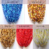 11/0 Hanks Charlotte Cut Beads in Designer Mix (13 Colors) 1/5/25/50/100 Hanks 2mm jewellery beads soup, jewelry supply, native supply