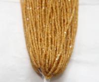 13/0 Hanks Charlotte Cut Beads Crystal Crystal Matt Light Topaz Lined 1/5/25/50/100 Hanks 1.6mm glass beads, native jewelry supply, findings