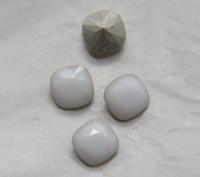 Vintage Swarovski 12 mm White Alabaster (281) Rounded Square 4470 Premier Crystal Rhinestones 2/6/12/36 Pieces gemstones