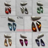 Vintage Swarovski 23X10 mm Wing 4790 Foiled Premier Crystal Rhinestones 2/6/24/72/144 Pieces gemstones, jewlery