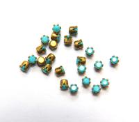 Swarovski 14 SS Vintage Crown Prong Settings in (5 Colours) 36/72/144/432 Pieces jewelry supplies, strass embellishments, vintage rare