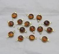 Swarovski cabochons channel set 2 loops 40ss 2/6/12/24/36 Pieces BRASS SETTINGS, strass embellishments, vintage rare