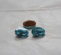 Vintage Preciosa 14x10 mm Crystal Aquamarine Oval Shape Premier Crystal Rhinestones 6/12/36/72/144 Pieces gemstones, jewlery