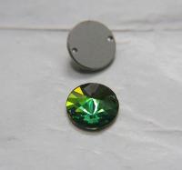 Swarovski 3200 18MM Rivoli Sew-On Stones in Vitrail Medium, embroidery, 2/6/12/24 pieces bridal decorations, embroidery materials