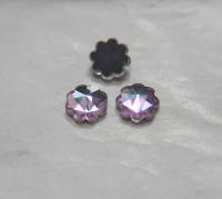 12mm Swarovski Vintage Flower Foiled Flat Back Rhinestones in VITRAIL LIGHT 2/6/12/36/72 pieces Vintage findings, jewellery parts