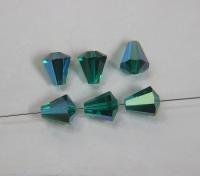 5400 Vintage 11X10 mm Swarovski crystal bead cone shape (4 Colours) Swarovski Elements 6/12/36 Pieces, jewelry making