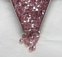 4mm Swarovski Light Amethyst Silver Shade Bicones Beads 36/72/144/432/720 Pieces PREMIUM MATERIALS,embroidery materials, jewelry supplies