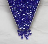 4mm Swarovski Cobalt Silver Shade Bicones Beads 36/72/144/432/720 Pieces PREMIUM MATERIALS,embroidery materials, jewelry supplies