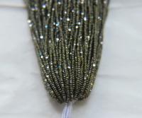 13/0 Hanks Charlotte Cut Beads Ionized Opaque Olivine 1/5/25/50/100 Hanks 1.6mm glass beads, jewelry supply, craft supply