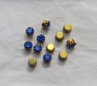 Swarovski 20ss Vintage Crown Prong Settings in Sapphire / Montana 36/72/144/432 Pieces jewelry supplies, strass embellishments, vintage rare