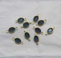 Vintage Swarovski Channel Rhinestone Connectors, Beautiful Swarovski Channel Charms, 8x6mm 2/6/12/24/36 Pieces jewelry supplies