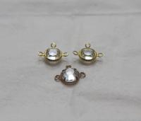 Swarovski channel set 3 loops 39ss 2/6/12/24/36 Pieces BRASS SETTINGS, strass embellishments, vintage rare