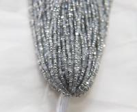 11/0 Hanks Charlotte Cut Beads Patina Premium White Opal Silver 1/5/25/50/100 Hanks PREMIUM SEED BEADS, Native Supplies
