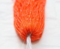 11/0 Hanks Charlotte Cut Beads Patina Opaque Orange Aurore Boreale 1/5/25/50/100 Hanks PREMIUM SEED BEADS, Native Supplie