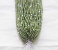 13/0 Hanks Charlotte Cut Beads Ionized Opaque Peridot 1/5/25/50/100 Hanks 1.6mm glass beads, jewelry supply, craft supply