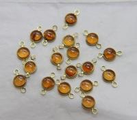 Swarovski cabochons channel set 2 loops 40ss 6/12/24/36/72 Pieces BRASS SETTINGS, strass embellishments, vintage rare
