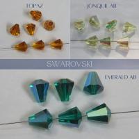 5400 Vintage 11X10 mm Swarovski crystal bead cone shape (4 Colours) Swarovski Elements 6/12/36 Pieces, jewelry making