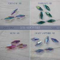 Swarovski 5205 25X10 MM Elongated Bicone (4 Colours) 2/6/12/36 Pieces jewelry making beads PREMIUM MATERIALS