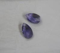22mm Swarovski Crystal 6106 Pear Beads Pendants Fancy Crystal drop in Tanzanite / Crystal Copper 1/2/6 Pieces vintage findings
