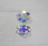 25 MM Swarovski Crystal Aurore Boreale Snowflake Pendant Beads 6704 Crystal drops vintage findings, jewelry making, wedding decorations
