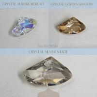 Swarovski Crystal 23.5 x 39mm Galactic Horizontal Pendant 6657 Crystal drops 1 Piece vintage findings, jewelry making