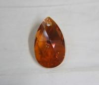 50 mm Swarovski Crystal 6106 Big Rare Pear Beads Pendants Fancy Crystal drop in Jet / Crystal Copper vintage findings