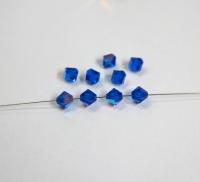 7mm Capri Blue AB (243) Swarovski Bicone Cuts 12/36/72/144/288 Pieces jewelry making/embroidery materials / premium vintage materials