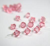 7mm Light Rose Bicone beads Cuts 12/36/72/144/288 Pieces Premium Materials