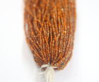 11/0 Hanks Charlotte true Cut Beads Patina Transparent Light Orange Bronze Gold 1/5/25/50/100 Hanks PREMIUM SEED Beads, NATIVE supplies