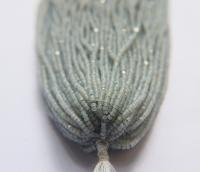 13/0 Hanks Charlotte Cut Beads White Opal Silverlined 1/5/25/50/100 Hanks PREMIUM SEED BEADS, Native Supplies