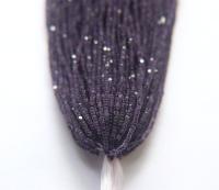 13/0 Hanks Charlotte Cut Beads Crystal Matt Purple Velvet Lined 1/5/25/50/100 Hanks 1.6mm glass beads, native jewelry supply, findings