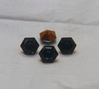 Vintage Swarovski 12 mm Swarovski Hexagon #4730 Montana Premier Crystal Rhinestones 2/6/12/36 Pieces gemstones