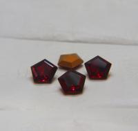 Vintage Swarovski 14 mm Swarovski Hexagon #4730 Ruby Premier Crystal Rhinestones 2/6/12/36 Pieces gemstones