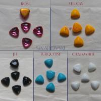 Swarovski 12 mm Vintage Flat Back Triangle Cabochon Cabs (5 COLOURS) 2/6/12/36 pieces home decorations / jewelry making
