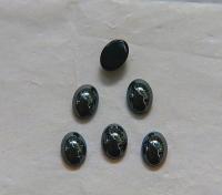 Swarovski 7X5 mm Vintage Flat Back Oval Cabochon Cabs in Jet Hematite unfoiled 12/36/72/144/288/720 Pieces