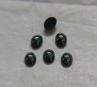 Swarovski 7X5 mm Vintage Flat Back Oval Cabochon Cabs in Jet Hematite unfoiled 12/36/72/144/288/720 Pieces