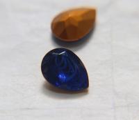 Vintage Swarovski 18x13 mm Vintage Blue Givre Swirls Oval Shape Gold Foiled 4320 Premier Crystal Rhinestones 2/6/12/24 Pieces gemstones