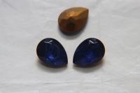 Vintage Swarovski 18x13 mm Vintage Blue Givre Swirls Oval Shape Gold Foiled 4320 Premier Crystal Rhinestones 2/6/12/24 Pieces gemstones