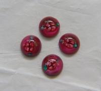 Swarovski 16 mm Vintage Flat Back Round Cabochon Cabs with Flower design 1/2/6/24 Pieces