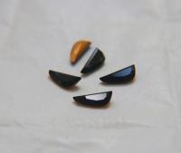 Vintage Swarovski 14x6 mm unusual sword Shape Jet Fancy stones Premier Crystal Rhinestones 6/12/24/72 Pieces gemstones