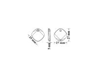 25mm Swarovski Crystal 6058 Metro Pendants Fancy Crystal drops 1/2/6 Pieces vintage findings