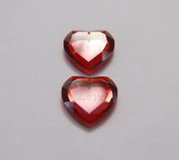28 MM Swarovski Crystal Heart Pendant Beads 6225 Crystal drops in (4 Colours) vintage findings, jewelry making