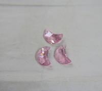 Swarovski® 6722 Crescent Moon Pendant 20mm in Rosaline Fancy Crystal drops 1/2/6 Pieces vintage findings