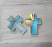 40x30mm Swarovski Crystal Aurore Boreale 6864 Cross Pendants Fancy Crystal drops 1 Piece vintage findings, jewelry making