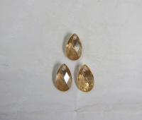 16mm Swarovski Crystal 6106 Pear Beads Pendants Fancy Crystal drop in Crystal Golden Shadow 2/6/12 Pieces vintage findings
