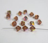 8mm Light Smoked Topaz Aurore Boreale Swarovski Bicone Cuts 12/36/72/144/288 Pieces embroidery materials, jewelry making