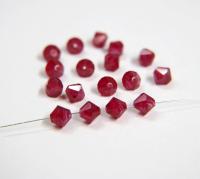 8MM Ruby Givré Vintage Swarovski Bicone Beads 6/24/72/144 Pieces Haute couture embellishments, premium beads