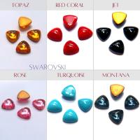 Swarovski 14 mm Vintage Flat Back Triangle Cabochon Cabs 2/6/12/36 pieces home decorations / jewelry making