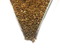 11/0 Charlotte Cut Beads Dorado 10/20/50/250/500 Grams embroidery materials, jewelry making, vintage beads, rare finding, aurum